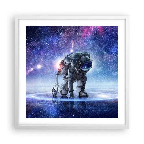 Poster in einem weißen Rahmen - Der Sternenhimmel über mir - 50x50 cm