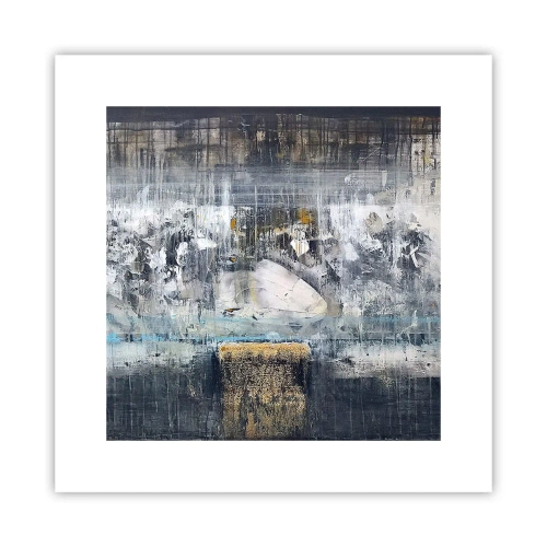 Poster - Wie auf Eis, wie nach Dezember - 30x30 cm