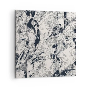 Bild auf Leinwand - Leinwandbild - Durchdringung der Gegensätze - 50x50 cm