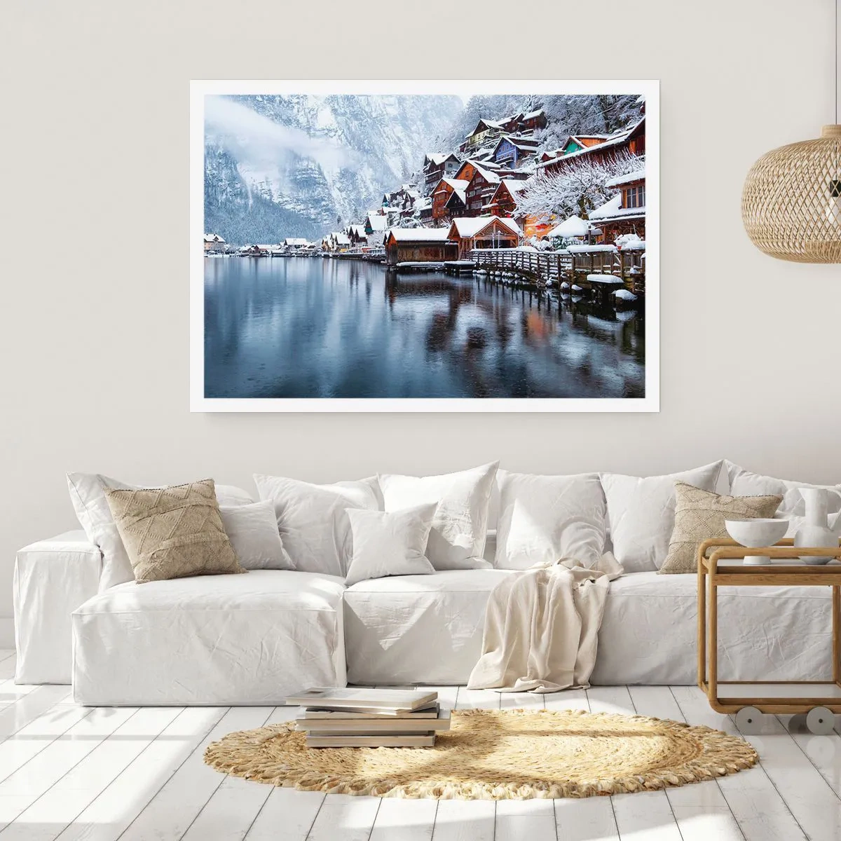 Poster - In winterlicher Dekoration - 70x50 cm