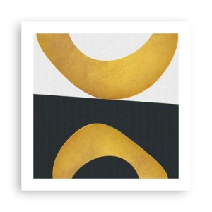 Poster - Erstens: Gold - 50x50 cm
