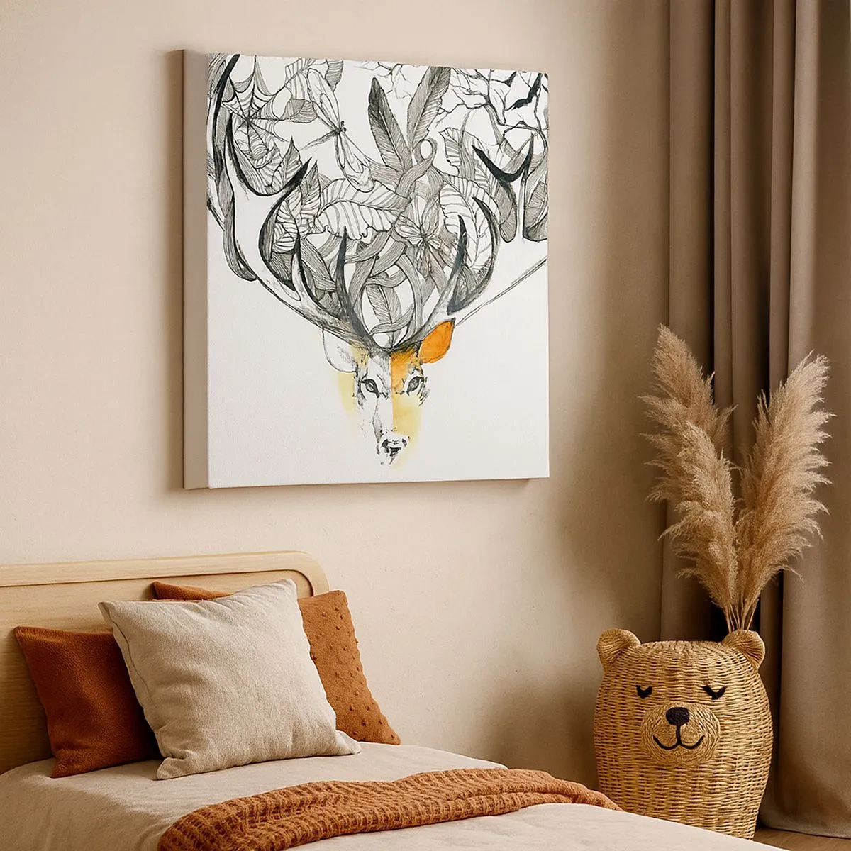 Bild auf Leinwand - Leinwandbild - Ecken des Überflusses - 30x30 cm