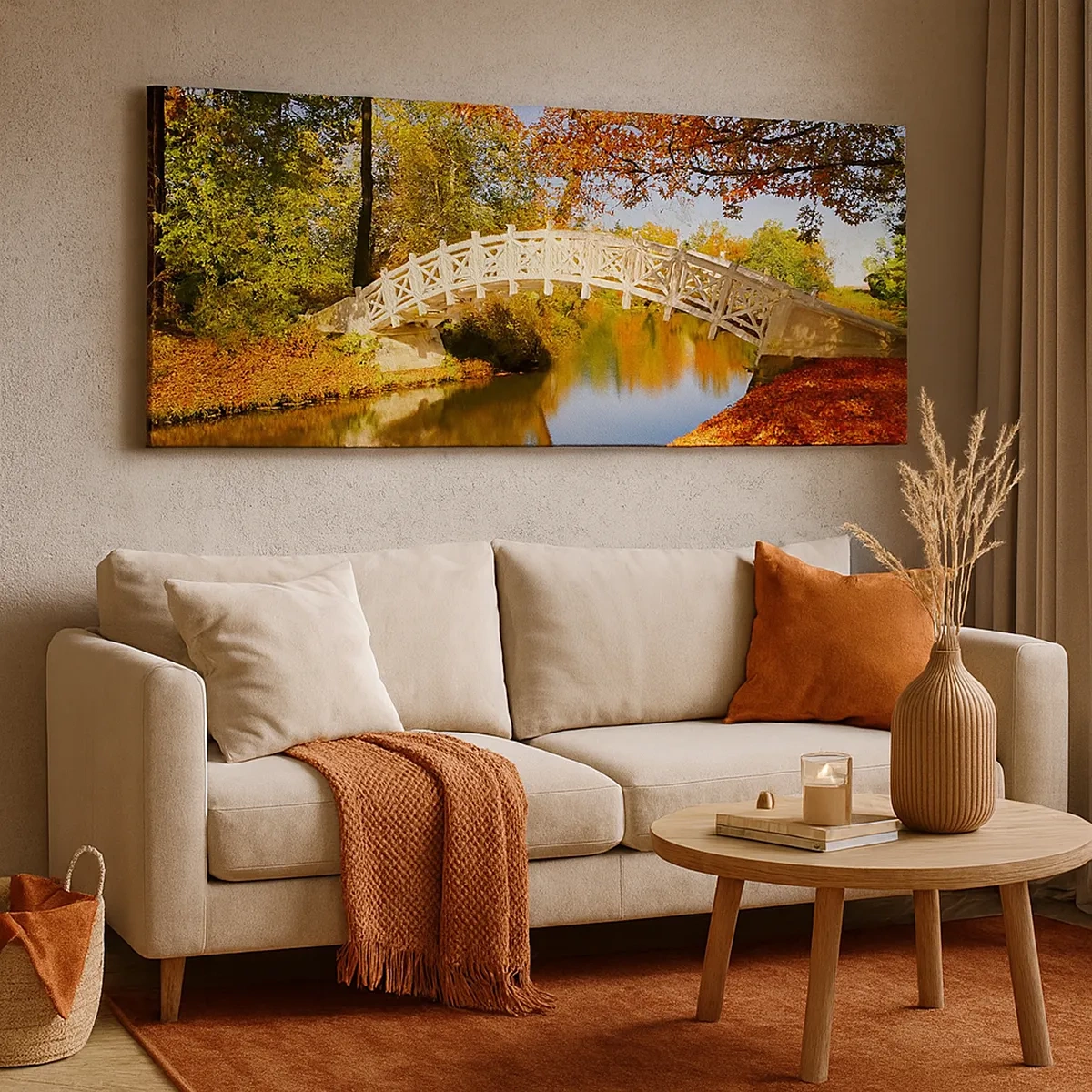 Bild auf Leinwand - Leinwandbild - Auf der weißen Seufzerbrücke - 30x30 cm