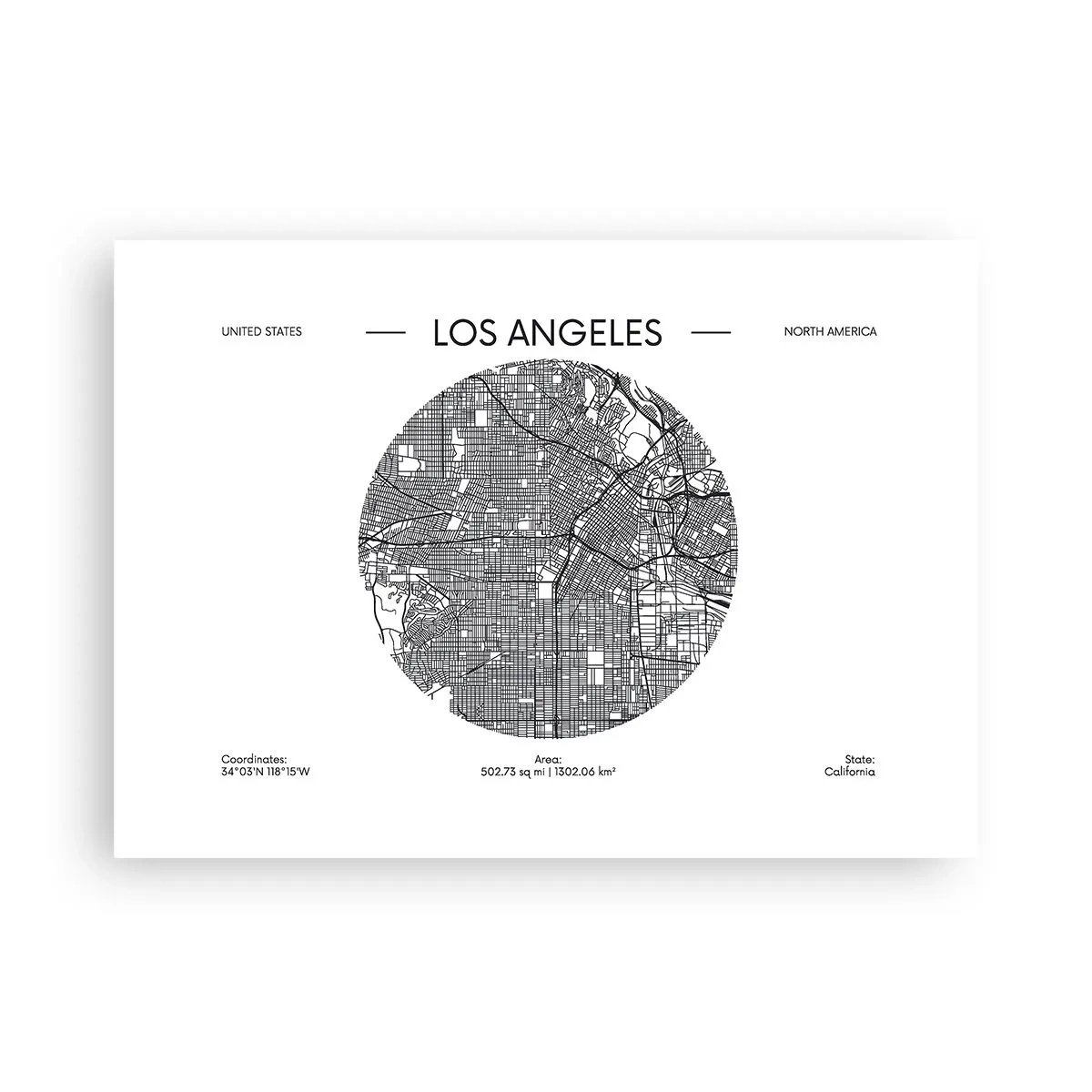 Poster - Anatomie von Los Angeles - 70x50 cm
