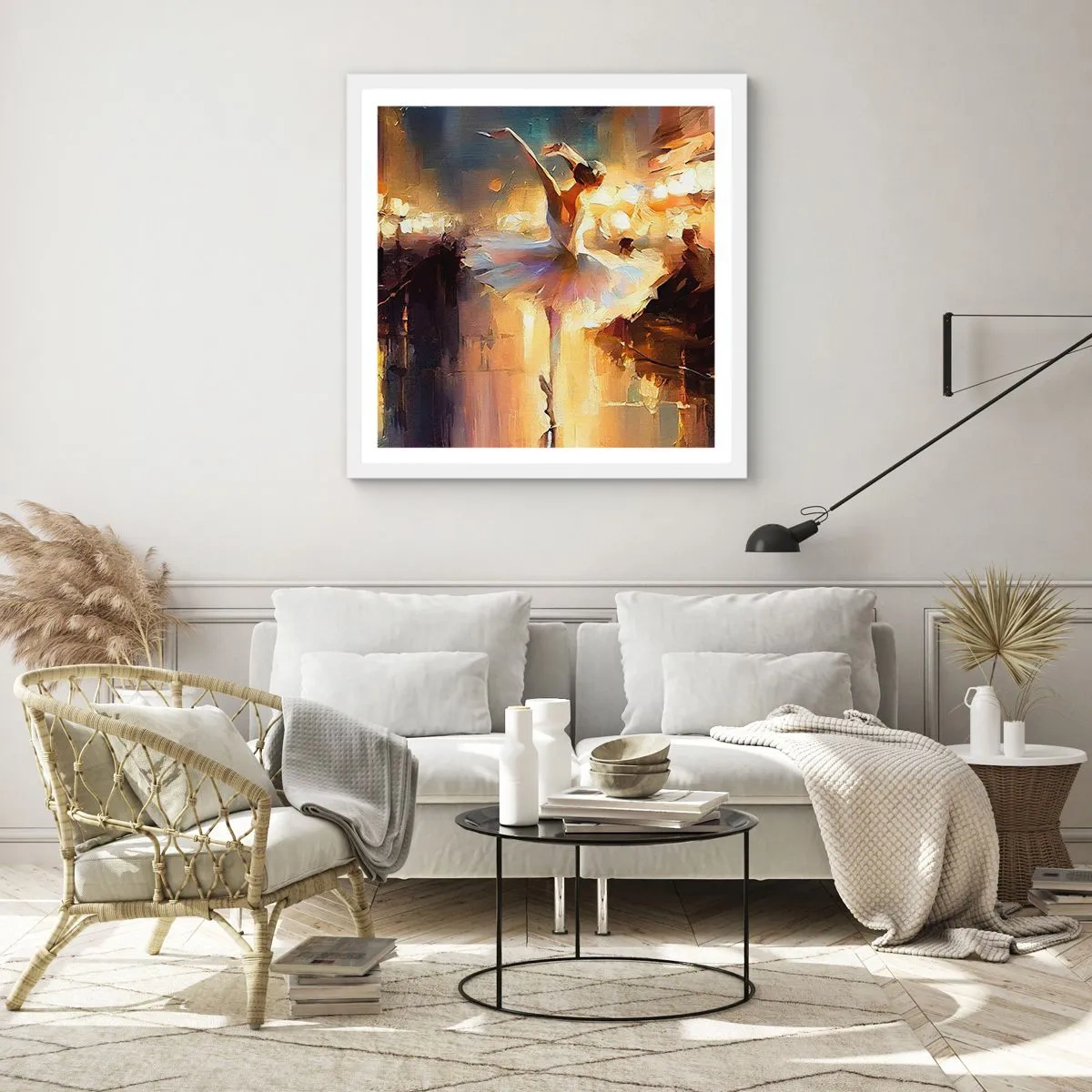 Poster in einem weißen Rahmen - Wunder auf der Straße - 40x40 cm