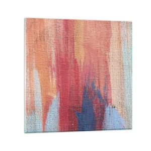Glasbild - Bild auf glas - Renne den Regenbogen hinunter - 30x30 cm