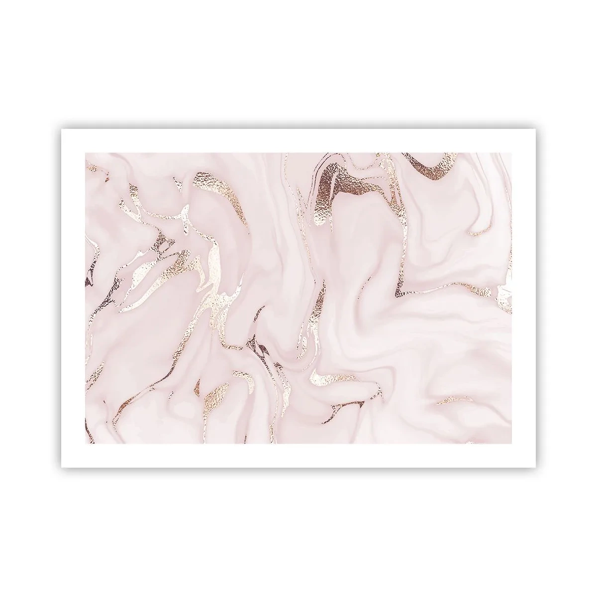 Poster - In einem rosa Schal - 70x50 cm