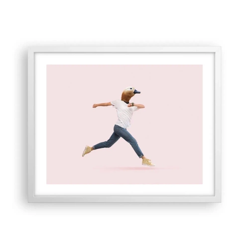 Poster in einem weißen Rahmen - Eine Prise Absurdität - 50x40 cm