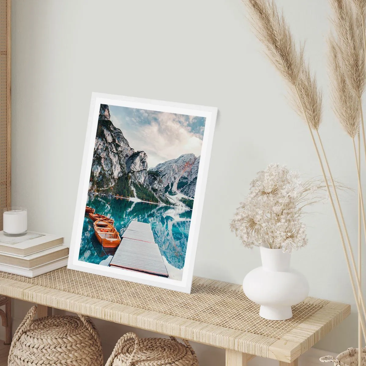 Poster in einem weißen Rahmen - Wir zeigen Ihnen Schönheit - 50x70 cm