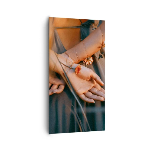 Bild auf Leinwand - Leinwandbild - Verbunden mit der Natur - 65x120 cm