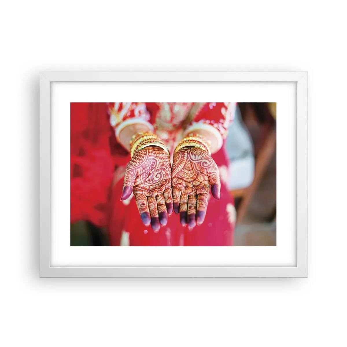 Poster in einem weißen Rahmen - Bereit, das Glück zu fangen? - 40x30 cm