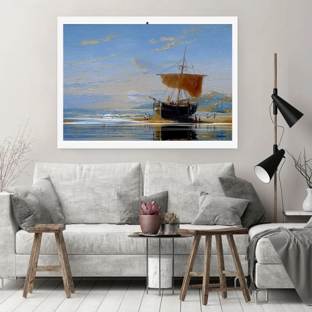 Poster - Wasser, Land, Luft - 50x40 cm