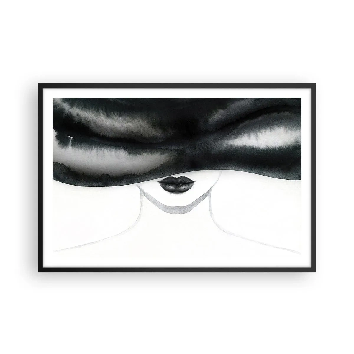 Poster in einem schwarzem Rahmen - Ein sinnliches Geheimnis - 91x61 cm