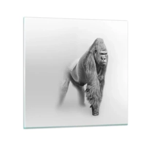 Glasbild - Bild auf glas - Zuversichtlich in seiner Stärke - 30x30 cm