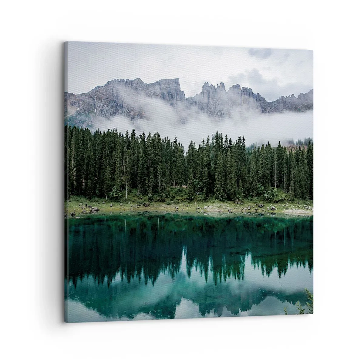 Bild auf Leinwand - Leinwandbild - Leise, leise, lass uns das Trinkwasser nicht wecken ... - 50x50 cm