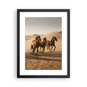 Poster in einem schwarzem Rahmen - Frei wie der Wind - 30x40 cm