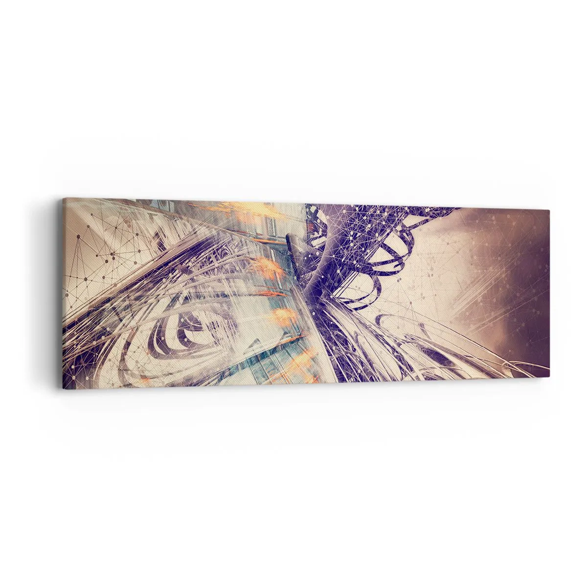 Bild auf Leinwand - Leinwandbild - In großer Eile - 90x30 cm