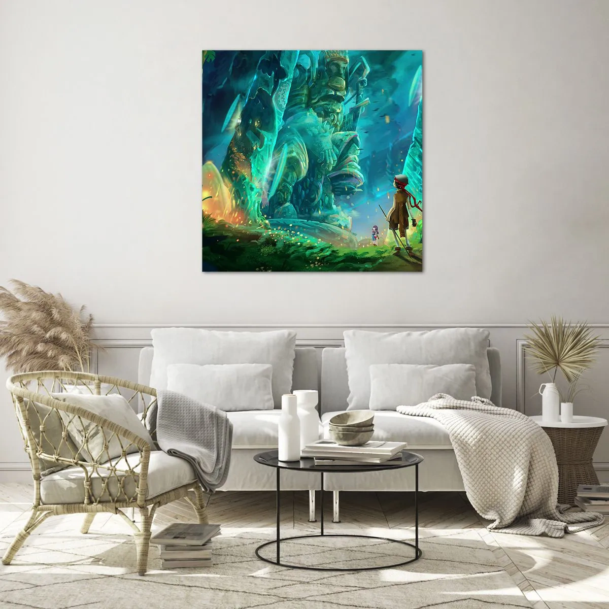 Glasbild - Bild auf glas - Aus dem großen Märchenbuch - 60x60 cm