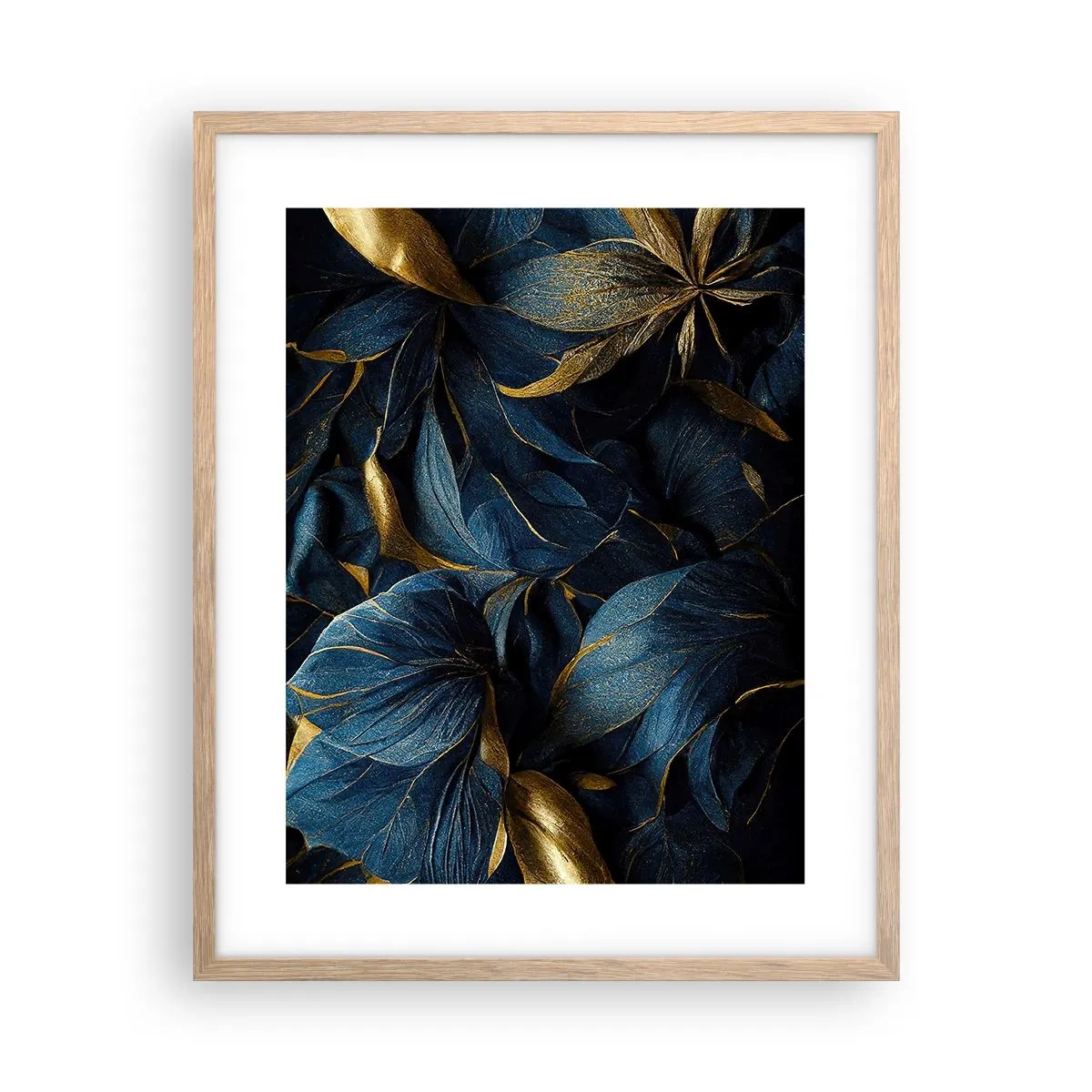 Poster in einem Rahmen aus heller Eiche - Mit Gold gefüttert - 40x50 cm