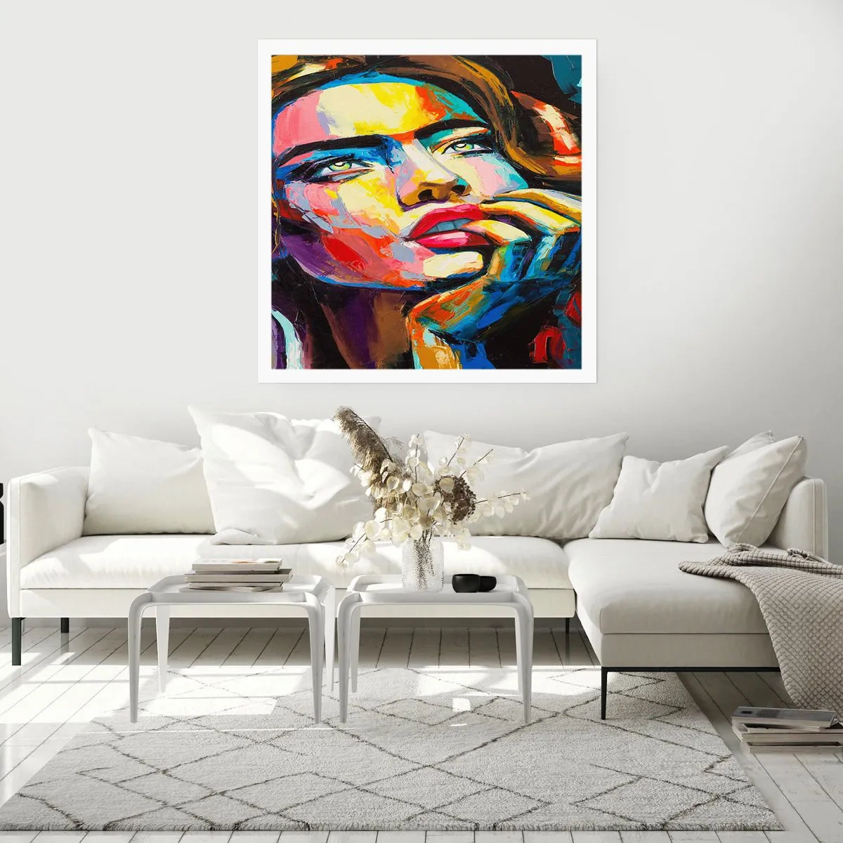 Poster - Träume fliegen am Himmel wie Vögel - 40x40 cm