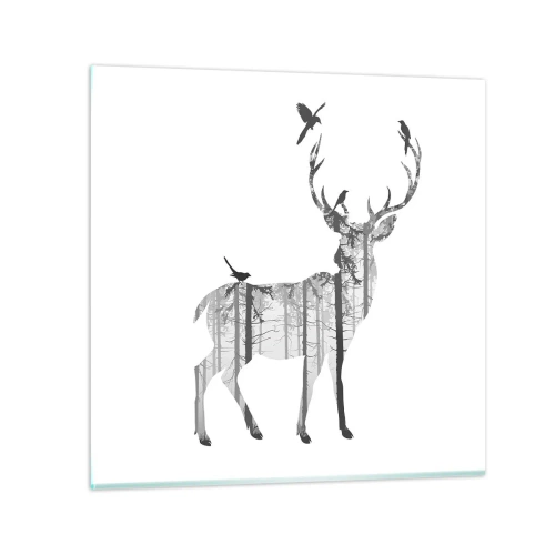 Glasbild - Bild auf glas - Guter Waldgeist - 30x30 cm