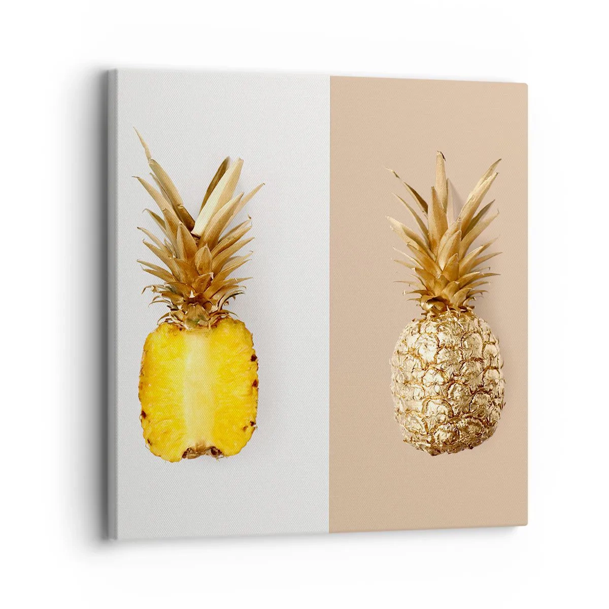 Bild auf Leinwand - Leinwandbild - Ananas für uns - 30x30 cm