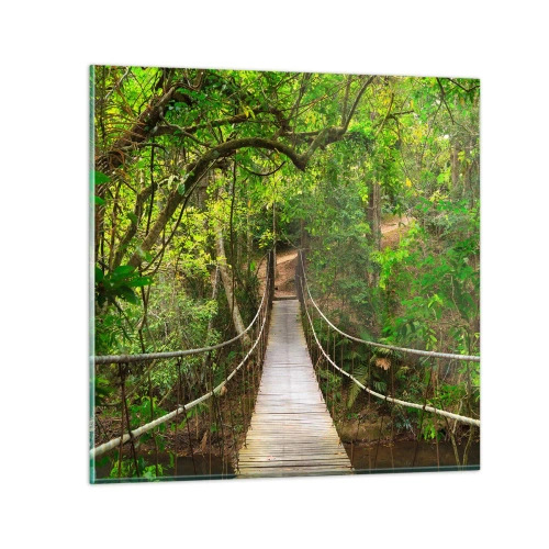 Glasbild - Bild auf glas - Denn im Garten gibt es eine Schlingpflanze - 40x40 cm