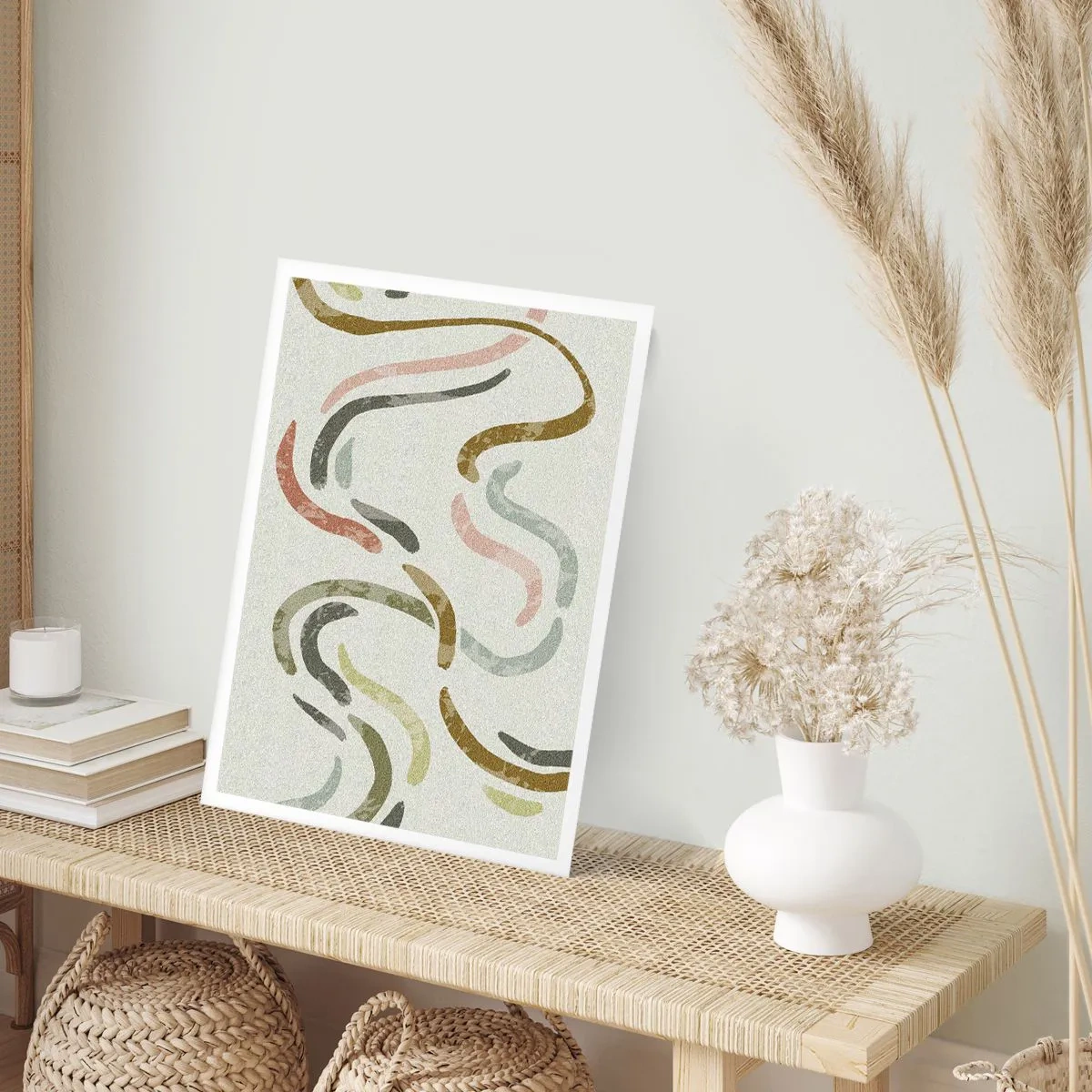 Poster - Fröhlicher Tanz der Abstraktion - 40x50 cm