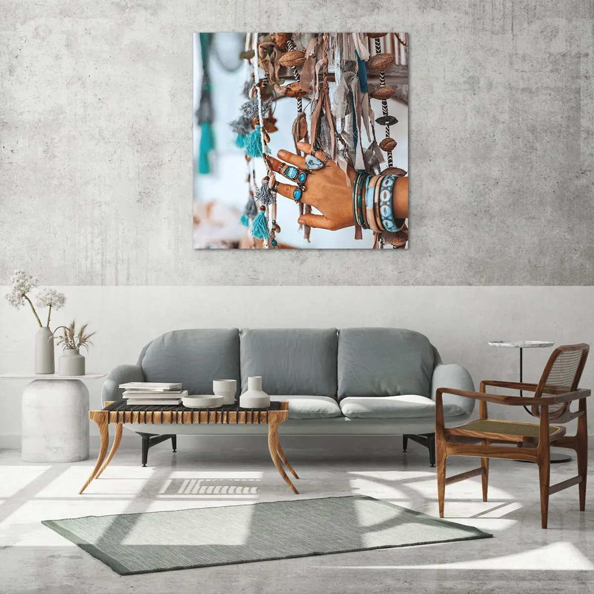 Glasbild - Bild auf glas - Lokale Schätze - 70x70 cm