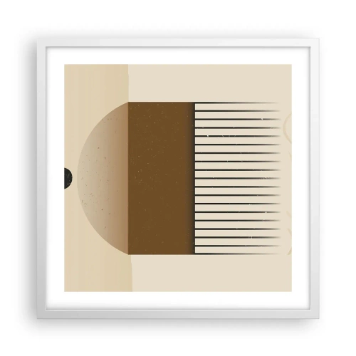 Poster in einem weißen Rahmen - Verschiedene Staaten - 50x50 cm