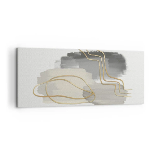 Bild auf Leinwand - Leinwandbild - Dauer und Bewegung - 100x40 cm