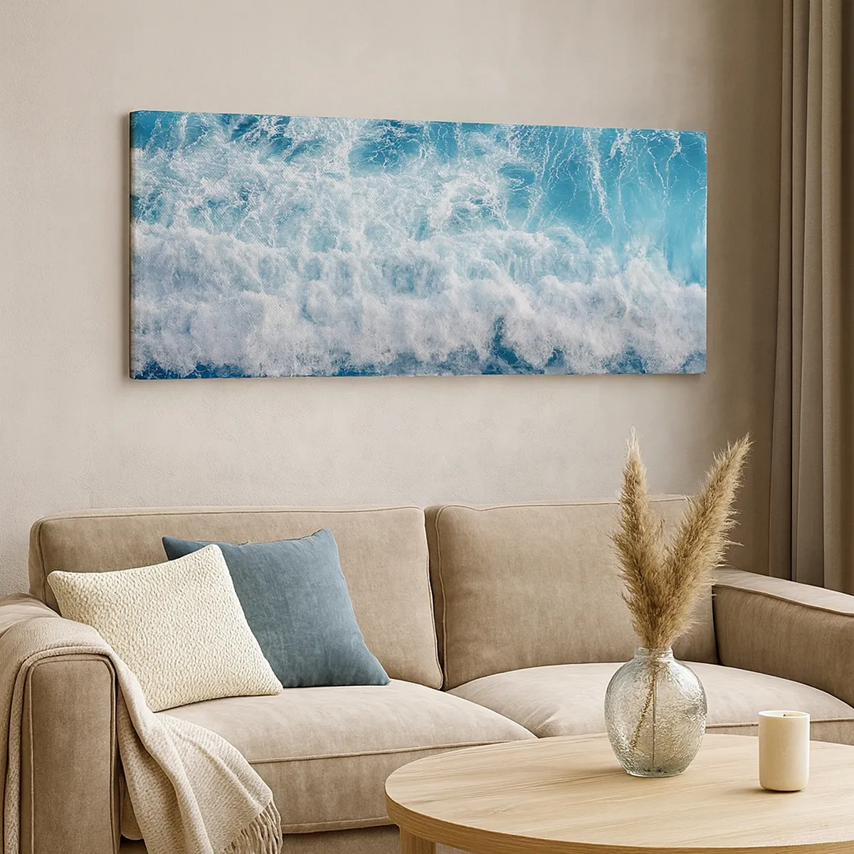 Bild auf Leinwand - Leinwandbild - Freudig und springend - 30x30 cm