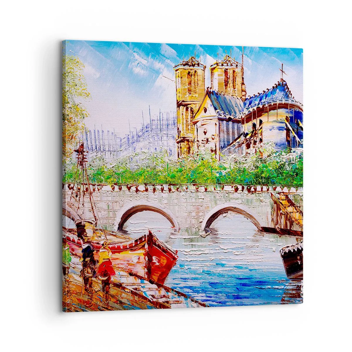 Bild auf Leinwand - Leinwandbild - Ihre Zeit vergeht nie - 60x60 cm