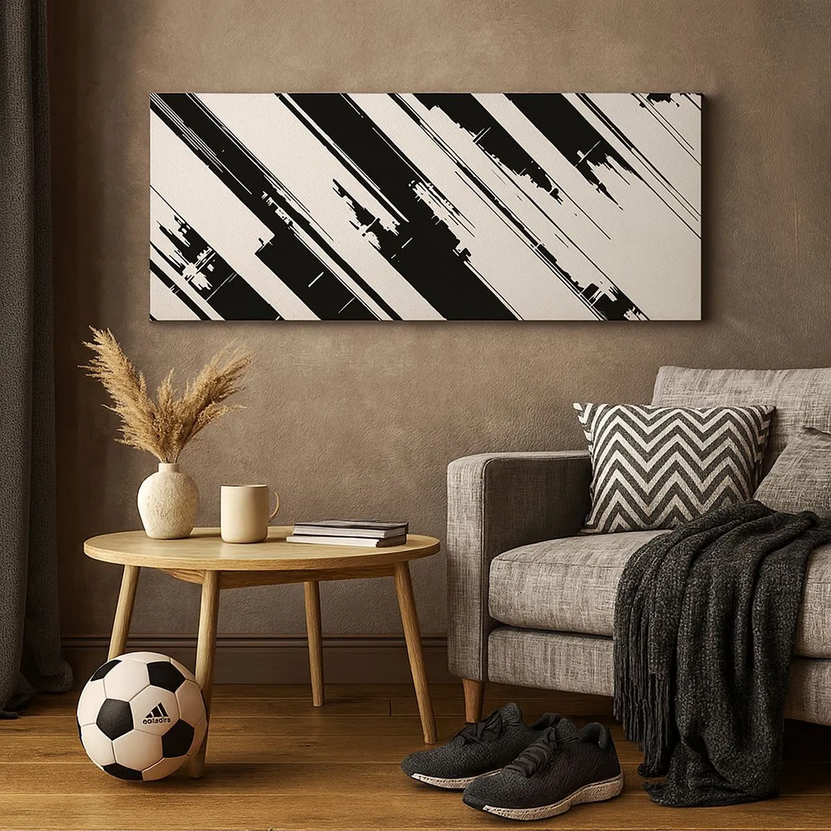 Bild auf Leinwand - Leinwandbild - Eine intensive und dynamische Komposition - 100x40 cm