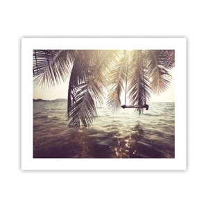 Poster - Sie können nach Belieben in den Wolken schwingen - 50x40 cm