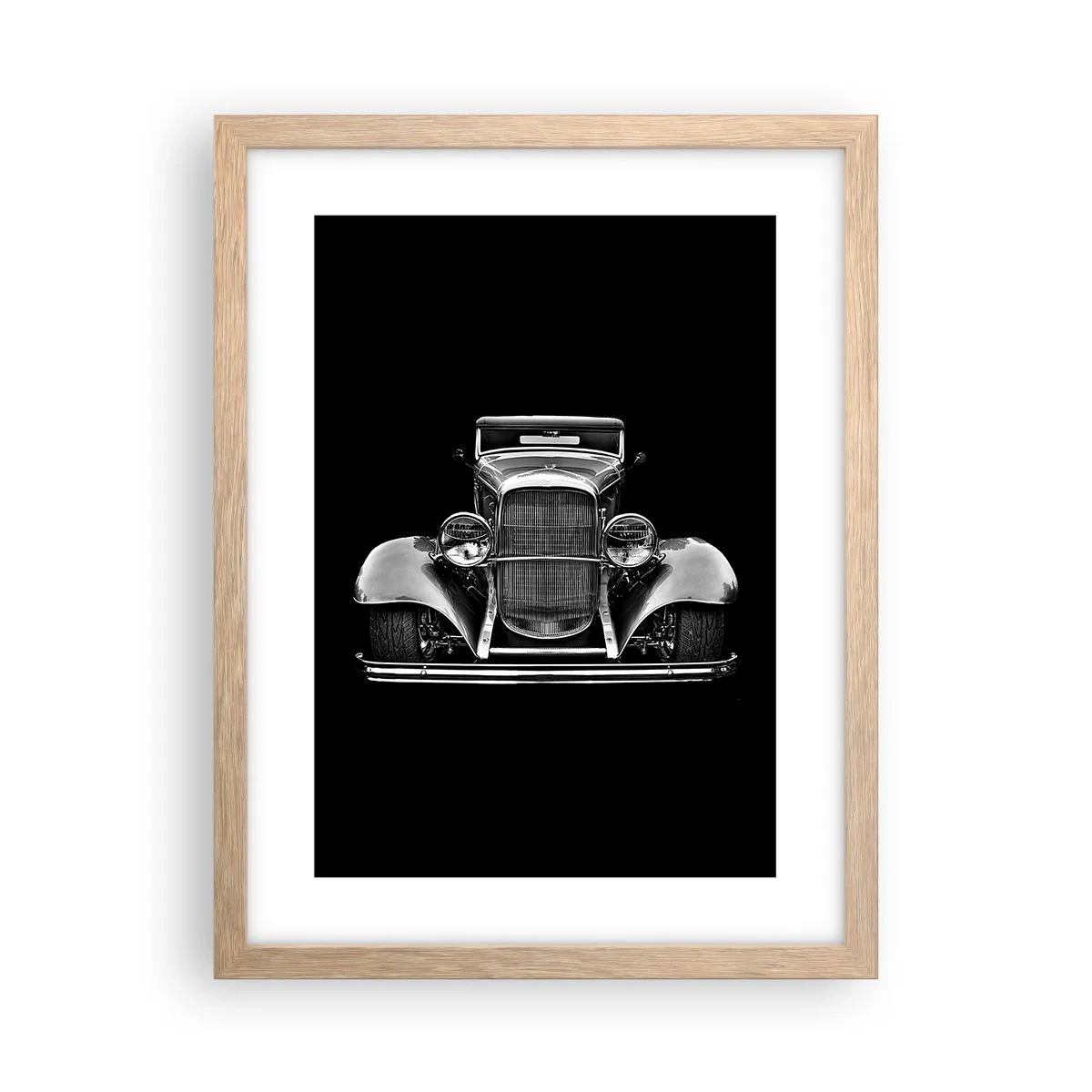 Poster in einem Rahmen aus heller Eiche - Wahrer Gentleman - 30x40 cm