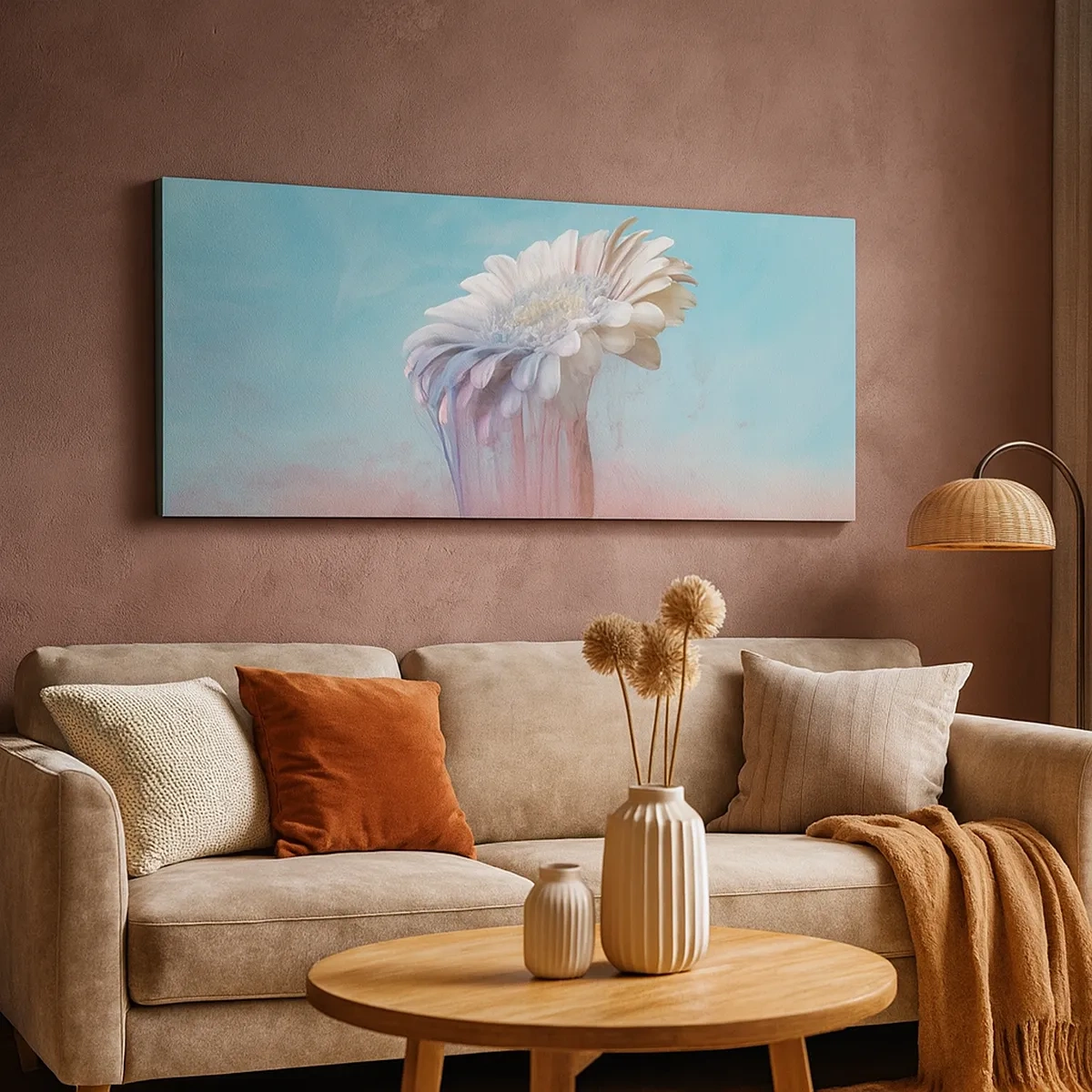 Bild auf Leinwand - Leinwandbild - Blumenunterwelt - 30x30 cm