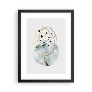 Poster in einem schwarzem Rahmen - Vom Weltraum umarmt - 30x40 cm