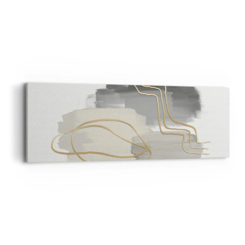 Bild auf Leinwand - Leinwandbild - Dauer und Bewegung - 90x30 cm