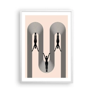 Poster in einem weißen Rahmen - Verkehrt herum - 50x70 cm