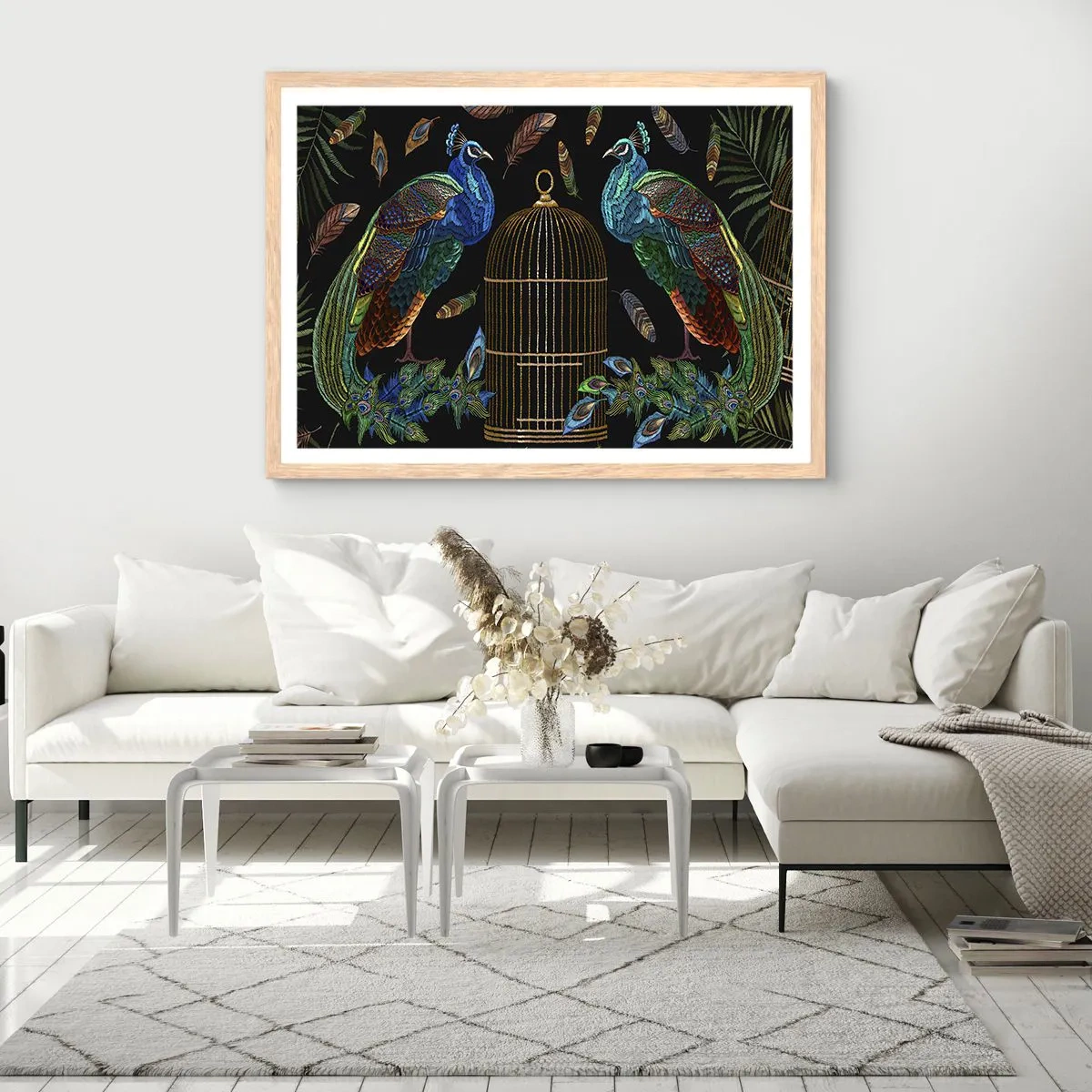 Poster in einem Rahmen aus heller Eiche - In königlichen Gewändern - 100x70 cm