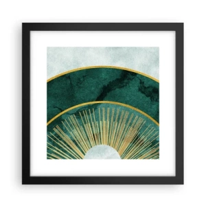 Poster in einem schwarzem Rahmen - Anderes Sonnensystem - 30x30 cm