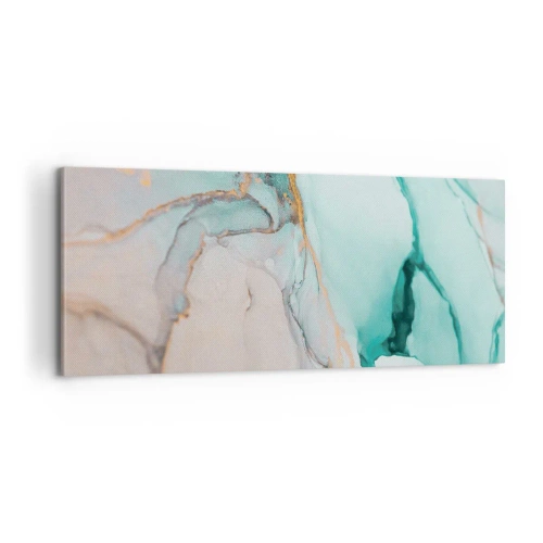 Bild auf Leinwand - Leinwandbild - Ein Tanz der Formen und Farben - 100x40 cm