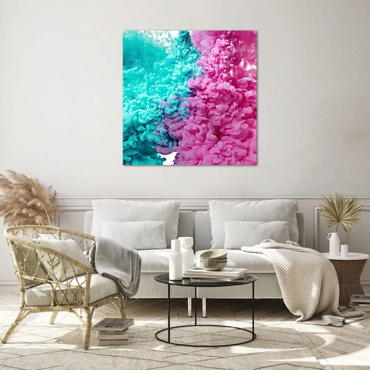 Glasbild - Bild auf glas - Letzte Begegnung - 60x60 cm