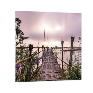 Glasbild - Bild auf glas - Frieden und Ruhe Asiens - 60x60 cm