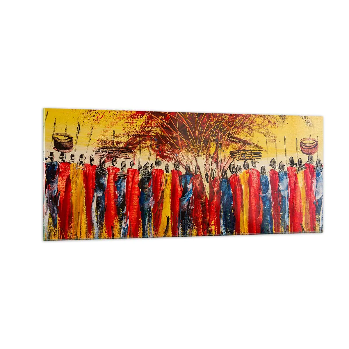 Glasbild - Bild auf glas - Dort, dort, dort gehen sie - 100x40 cm