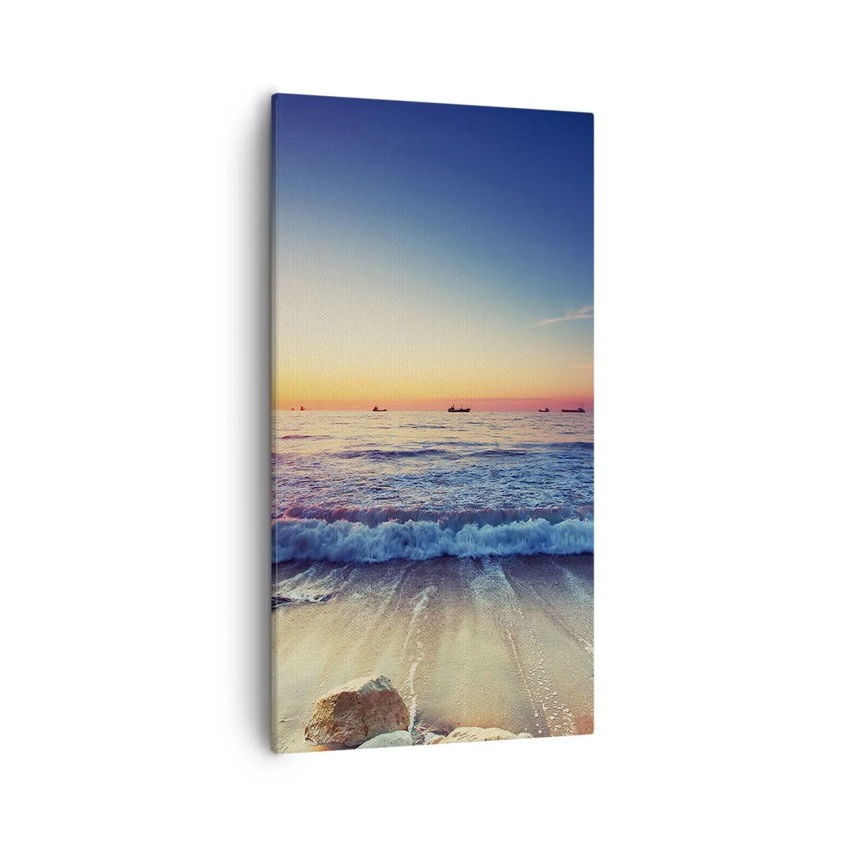 Bild auf Leinwand - Leinwandbild - Was ist mit dem Horizont? - 55x100 cm