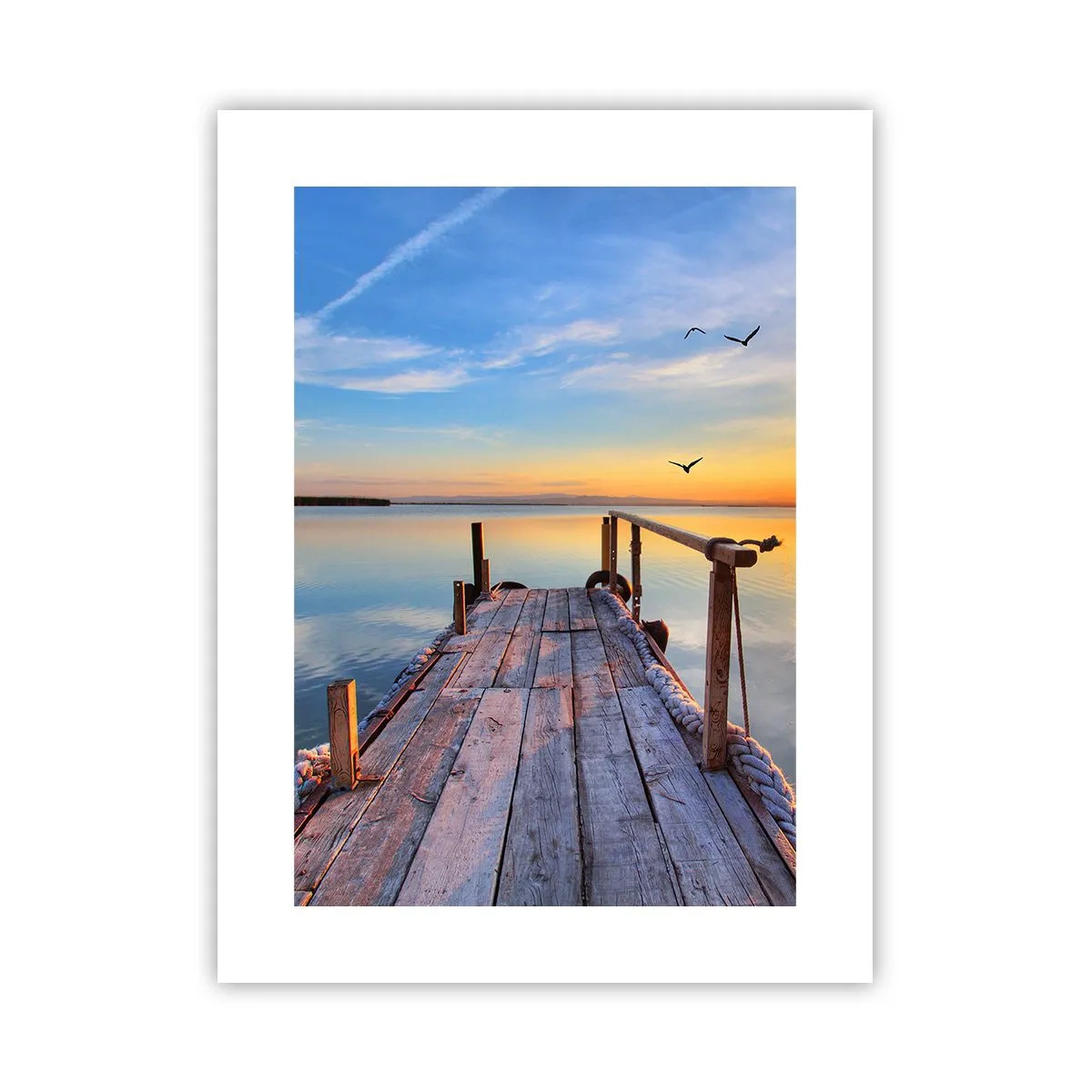 Poster - Lauf direkt der Sonne entgegen - 30x40 cm