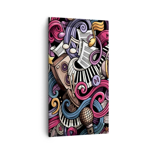 Bild auf Leinwand - Leinwandbild - Komplizierte Melodie - 45x80 cm