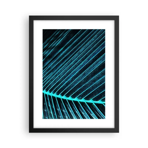 Poster in einem schwarzem Rahmen - Grüne Textur - 30x40 cm